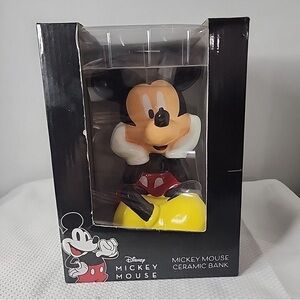 Disney Mickey Mouse Ceramic Bank NIB